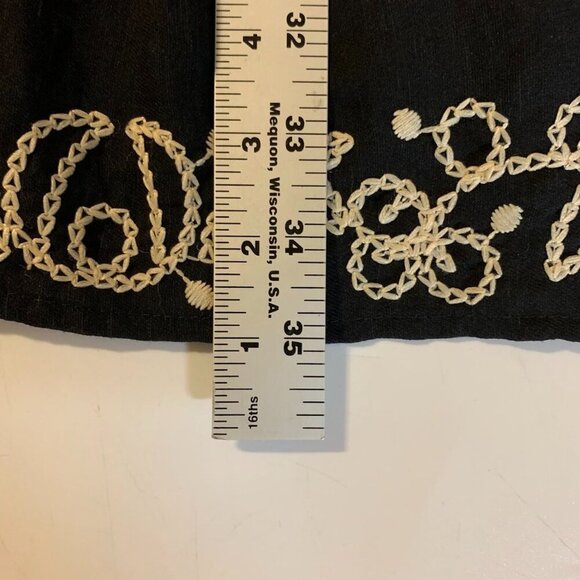 Zara Women's Embroidered Pullover Long Sleeve Front Tie Mini Dress Size M - Picture 13 of 13